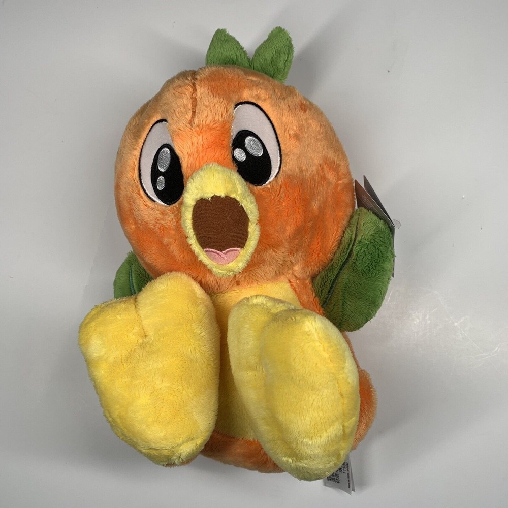 Disney Parks Scented Florida Orange Bird Big Feet Plush Toy 10” - Picture 1 of 6